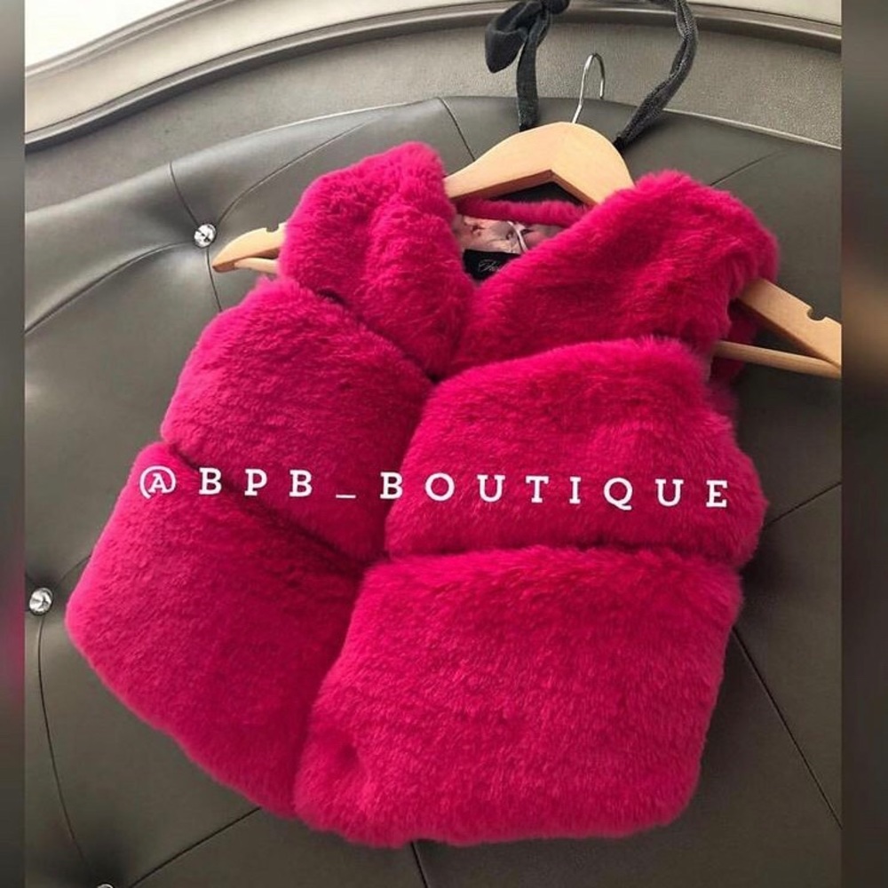COPY - Girls Faux Fur Winter Vest